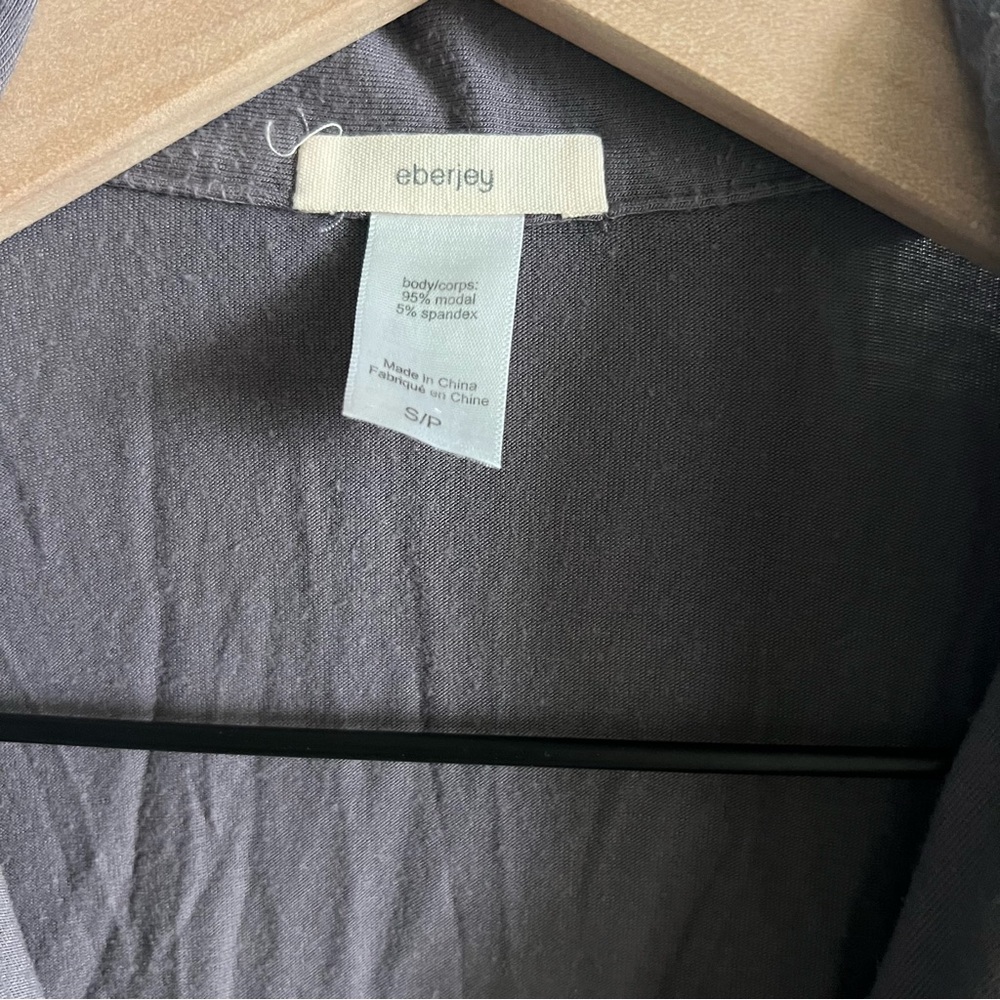 Eberjey Ruthie Ruffle Pajama Top Size Small Color Rabbit‎ - Picture 5 of 8